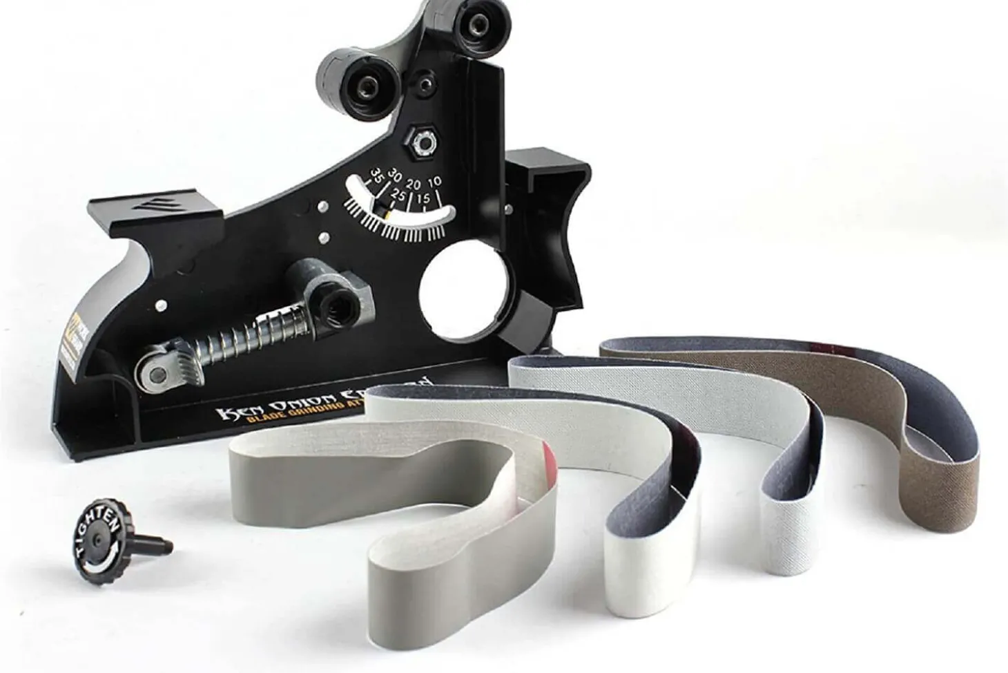 Adaptateur Blade Grinder WorkSharp pour l'affuteuse WSK1 Ken Onion + 5 courroies