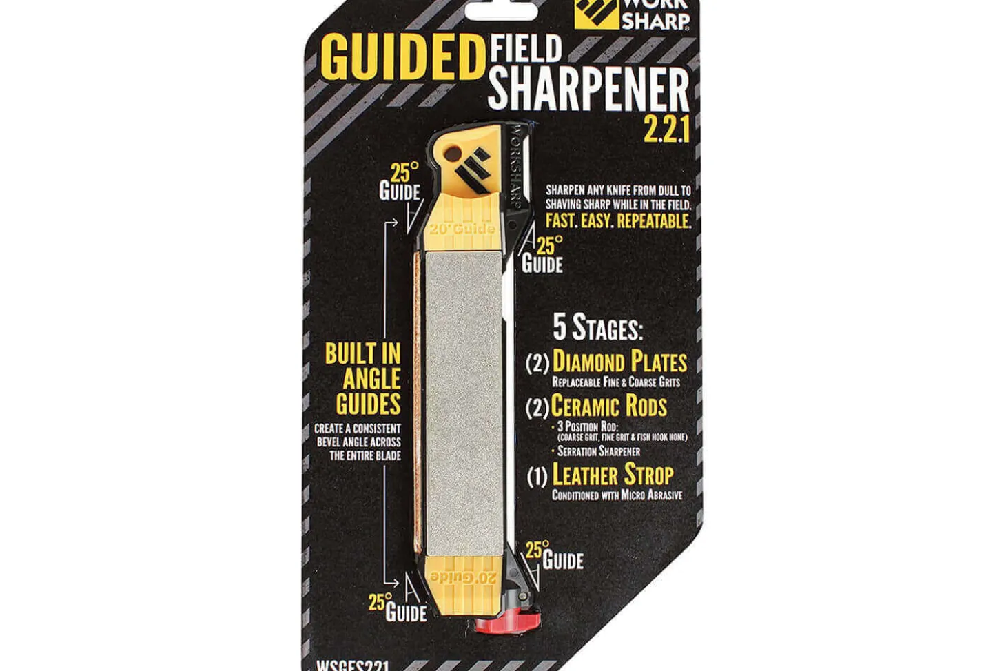 Affuteur multifonction de poche Worksharp 17 x 4 x 2,5 cm