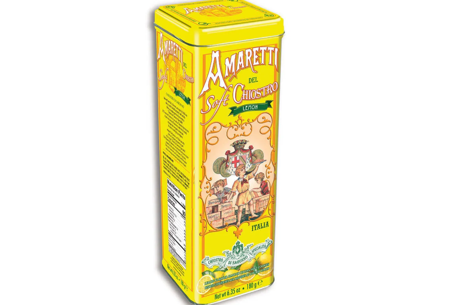 Amaretti moelleux Chiostro Di Saronno haut de gamme au citron 180g