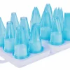 Assortiment de 12 douilles pour pâtisserie/cuisine polycarbonate bleu