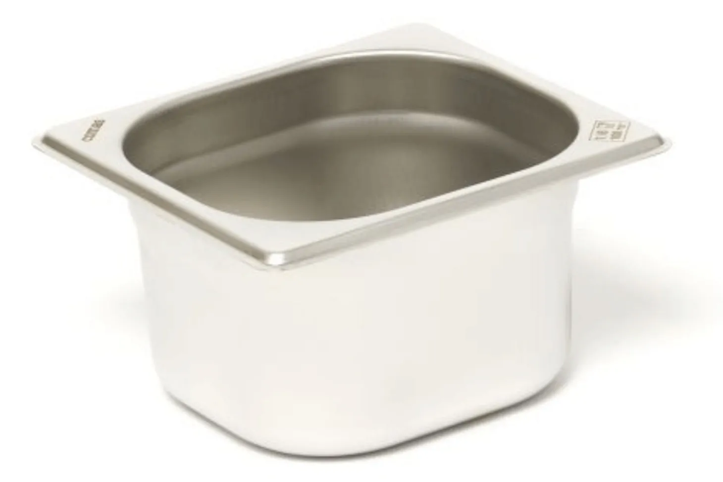 Bac gastronorme GN 1/6 18/0 inox 1,5L Comas - Hauteur 10cm