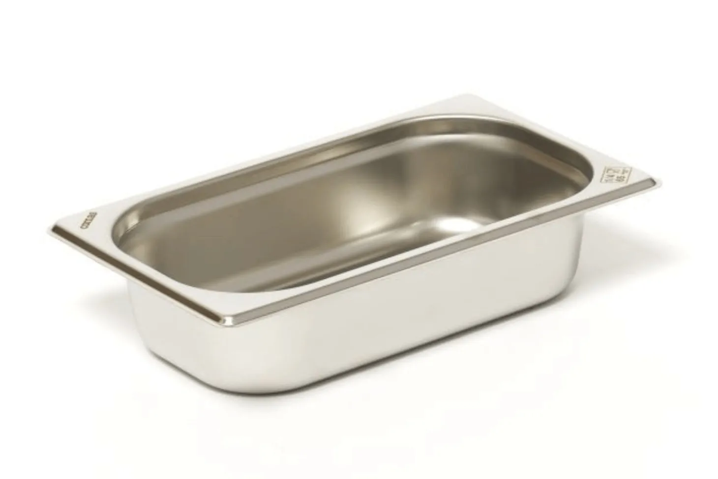 Bac gastronorme GN 1/4 inox 18/0 1,6L Comas - Hauteur 6,5cm