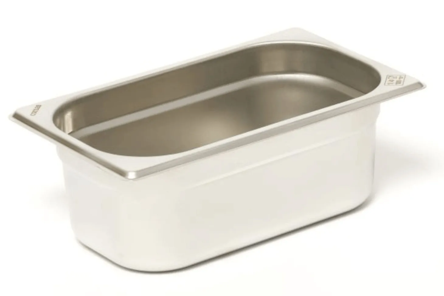 Bac gastronorme GN 1/4 inox 18/0 2,6L Comas - Hauteur 10cm