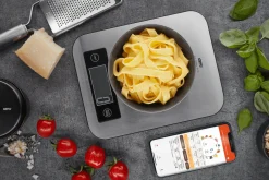 Balance de cuisine Gefu Score avec application d'analyse de la valeur nutritive