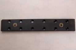 Barre aimantée artisanale Essences Creations en ébène du Gabon 45cm 6 places - N°3
