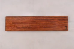 Barre aimantée artisanale Essences Creations en bois d'ovangkol ondé 42cm - 6 places - N°2