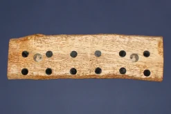 Barre aimantée artisanale Essences Creations en bouleau madré 45cm - 6 places