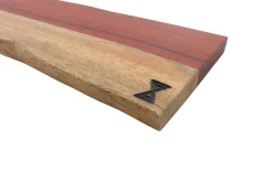 Barre aimantée artisanale Essences Creations en padouk et aubier 48cm - 6 places