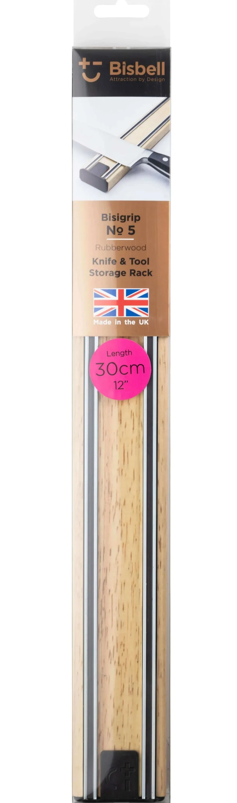 Barre aimantée Bisbell Bisigrip 30cm en hévéa