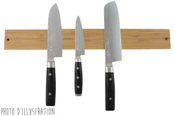 Barre aimantée Yaxell 45cm en bambou