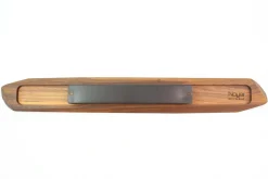 Barre magnétique artisanale haut de gamme Noyer 60cm pour 8 couteaux