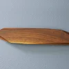 Barre magnétique artisanale haut de gamme Noyer 40cm pour 5 couteaux