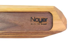 Barre magnétique artisanale haut de gamme Noyer 40cm pour 5 couteaux