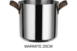 Batterie de cuisine Alessi Edo 7 pièces acier inox 18/10 design par Patricia Urquiola