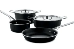 Batterie de cuisine Alessi Pots&Pans 6 pièces design par Jasper Morrison