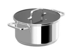Batterie de cuisine 7 pièces Berghoff Dina Helix en acier inoxydable recyclé