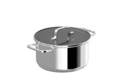 Batterie de cuisine 7 pièces Berghoff Dina Helix en acier inoxydable recyclé