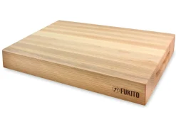Billot de cuisine Fukito en bois de hêtre certifié FSC - 45 x 30 x 6,2 cm