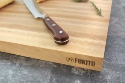 Billot de cuisine Fukito en bois de hêtre certifié FSC - 45 x 30 x 4 cm