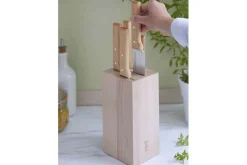 Bloc bois de hêtre 5 couteaux cuisine Opinel Parallèle