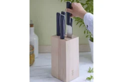 Bloc bois de hêtre 5 couteaux cuisine Opinel Intempora