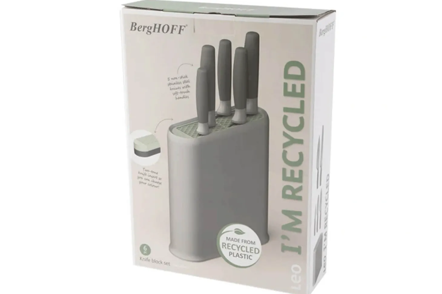Bloc 5 couteaux Berghoff Leo Balance en ABS / polypropylène / acier inoxydable