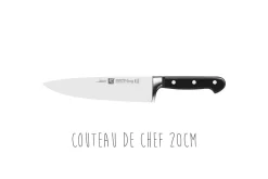 Bloc couteaux hêtre 7 pièces Zwilling Professionnal S lames forgées