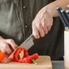 Bloc 5 couteaux Kitchen Aid Gourmet en bois de bouleau
