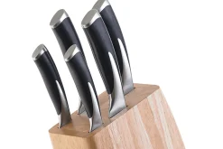 Bloc 5 couteaux style japonais acier inox Kyu Richardson