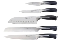 Bloc 5 couteaux style japonais acier inox Kyu Richardson