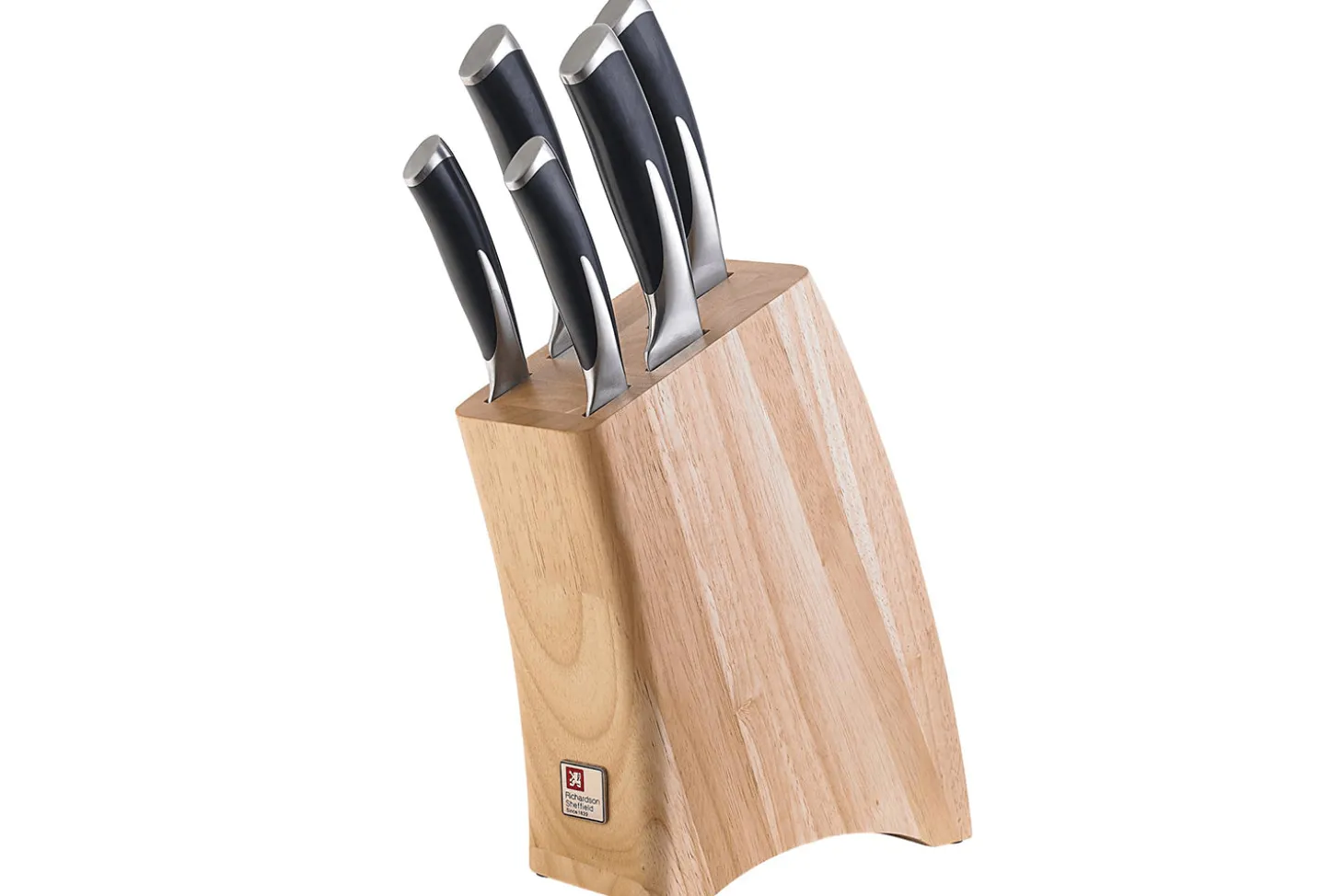 Bloc 5 couteaux style japonais acier inox Kyu Richardson