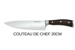 Bloc couteaux Wüsthof Ikon en frêne - 6 couteaux forgés
