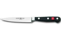 Bloc cuisine Wusthof Classic noir 7 pièces - 5 couteaux + 1 fusil et une paire de ciseaux