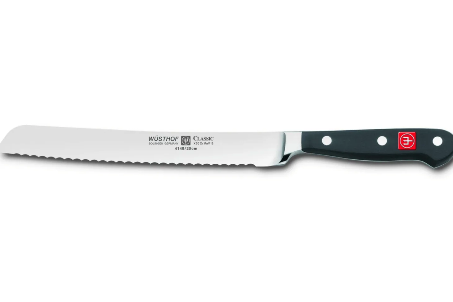 Bloc cuisine Wusthof Classic forgés 7 pièces - 5 couteaux + 1 fusil et une paire de ciseaux