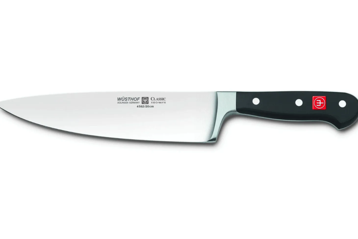 Bloc cuisine Wusthof Classic forgés 7 pièces - 5 couteaux + 1 fusil et une paire de ciseaux