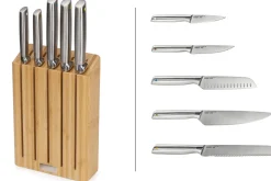 Bloc de 5 couteaux Joseph Joseph Elevate Steel Knives en bambou