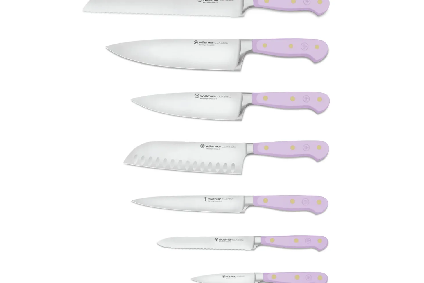 Bloc de 7 couteaux Wusthof Classic Colour Purple Yam forgés