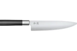 Bloc en chêne avec 8 couteaux japonais Kai Wasabi Black