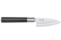 Bloc en chêne avec 8 couteaux japonais Kai Wasabi Black