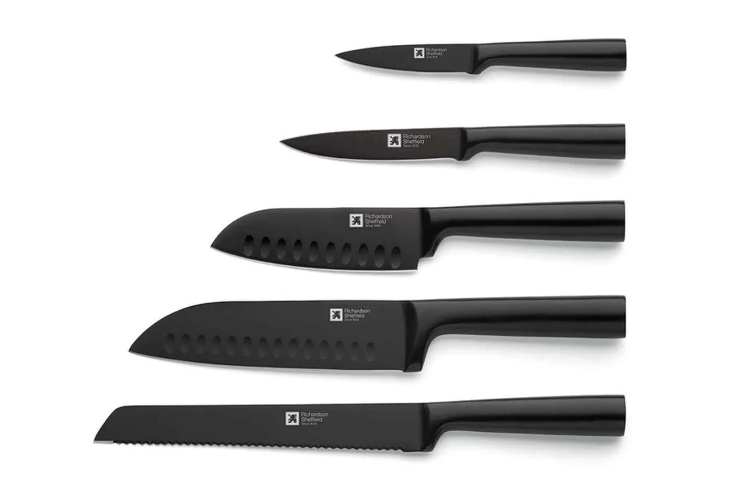 Bloc magnétique bambou + 5 couteaux Richardson Sheffield Nox
