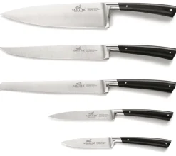 Bloc Sabatier Edonist en hêtre 5 couteaux forgés acier inox
