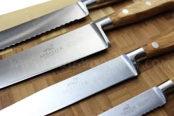 Bloc SABATIER Provençao en olivier laqué blanc 5 couteaux forgés acier inox