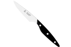 Bloc universel Au Nain Brasserie 6 couteaux à steak manches noirs