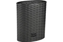 Bloc universel ovale tressé noir LOU LAGUIOLE intérieur fibres