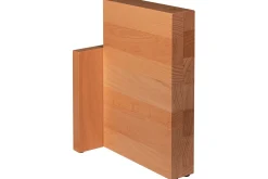 Bloc vide aimanté Artelegno Milano en bois de hêtre pour 6 couteaux de cuisine