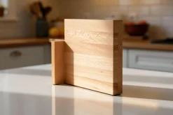 Bloc vide aimanté Artelegno Milano en bois de hêtre pour 10 couteaux de cuisine
