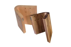Bloc vide Artelegno Grand Prix Curve pour 10 couteaux de cuisine