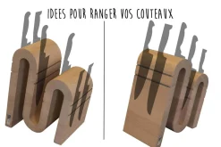 Bloc vide Artelegno Grand Prix Chicane S pour 9 couteaux de cuisine