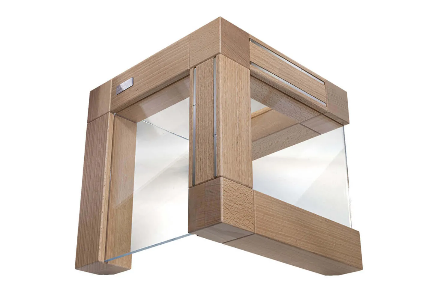 Bloc vide Artelegno Grand Prix en bois et plexiglass pour 10 couteaux de cuisine