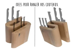 Bloc vide Artelegno Grand Prix S pour 10 couteaux de cuisine